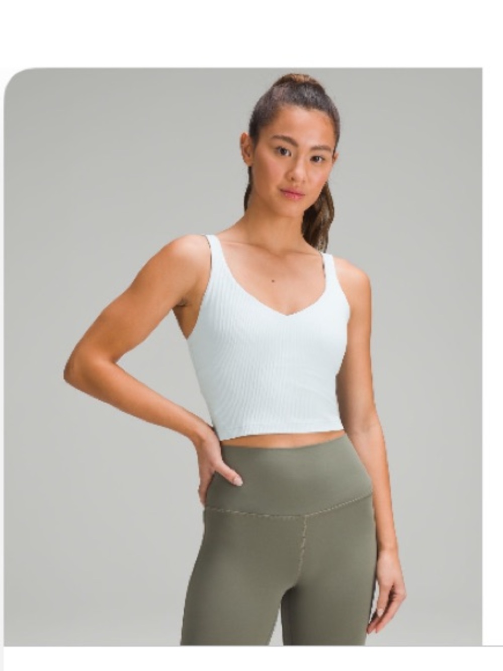 Lululemon Align Ribbed Tank Top - Powder Blue - Picture 4 of 4